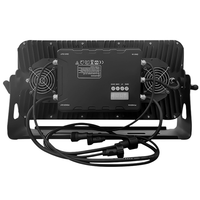 Projecteur stroboscopique LED matriciel en aluminium 350W étanche IP65, 24 segments, 1344 LED RGB 5050, contrôle DMX, IRC 90, 6000K