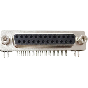 ขั้วต่อแบบ Sub D ตัวเมีย 25 พิน สำหรับแผงวงจรพิมพ์ 90 องศา - Product Image 1
