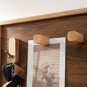 Estante de almacenamiento de madera para montar en la pared, cubierta decorativa multiusos rectangular para sala de estar, dormitorio, baño, a prueba de polvo - Product Image 3
