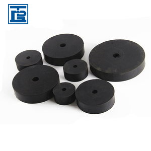 TONGDA Ammortizzatore in Gomma Nero Rotondo Personalizzato, Cuscinetto Anti-Vibrazione, Blocco Cilindrico in Gomma per Smorzamento con Foro - Product Image 2