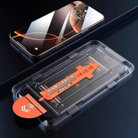 Protections d'écran en verre trempé HD transparentes sans poussière automatiques, boîte magique d'alignement pour Samsung S26 S25 S24 S23 Plus