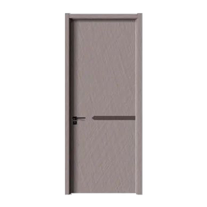 <span class=keywords><strong>Porte</strong></span> en bois massif simple et élégante, insonorisée, en cristal de carbone, personnalisée pour les résidences, avec serrure intelligente - Product Image 5