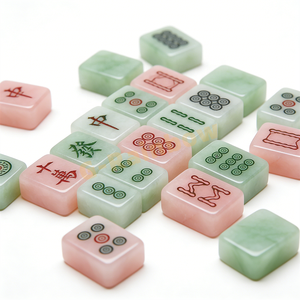 MAHJONG FACTORY Jeu de Mahjong américain en jade à motif et couleur personnalisés, 160 tuiles de Mahjong américaines de luxe en jade à couche unique - Product Image 4