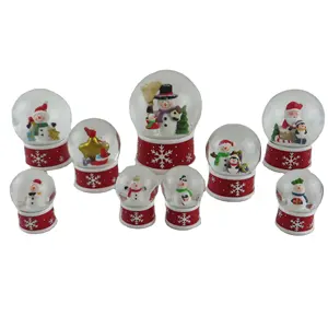 100 mm Musical Christmas Snow Globe with Falling Snowflakes & Music Playing (Snowman) Gift & Craft