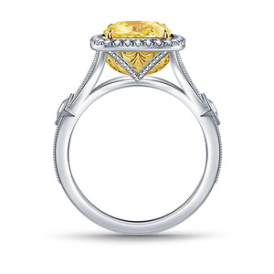 Anello di Fidanzamento Quadrato in Rame Lucido per Donne, Gioiello Romantico alla Moda, Accessorio Creato in Laboratorio - Product Image 2