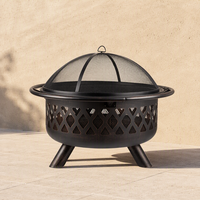 Barbecue à charbon de bois sans fumée Natural Gifts, foyer extérieur, brasero, gril à bois