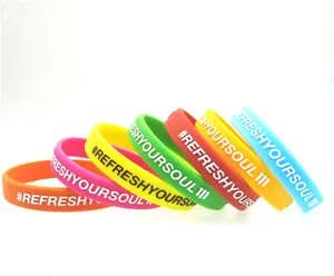 Fashionable Stylish Free Design Service Durable Soft Silicon Perfect For Event And Sporting Activities wristband Bracelet