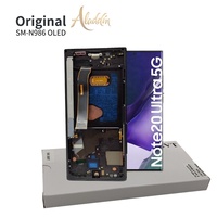 Téléphone portable d'origine LCD Soft OLED N986 Service Pack LCD pour Samsung Galaxy Note20ultra Pièce de téléphone portable avec assemblage de cadre