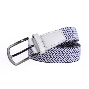<span class=keywords><strong>Ceinture</strong></span> tissée pour hommes et femmes <span class=keywords><strong>sans</strong></span> trous en polyester et nylon <span class=keywords><strong>élastique</strong></span> pour le golf, le baseball et le softball, unisexe et décontractée en plein air - Product Image 4