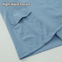 T-shirts de sport et de gym surdimensionnés pour hommes de haute qualité avec poches sur la manche gauche et la taille droite – Fabrication sur mesure
