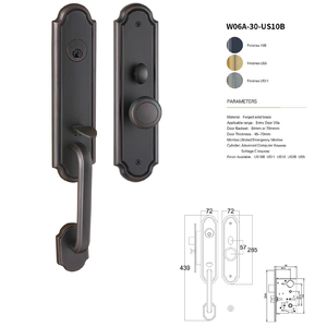 European Style Carved Door <b>Lock</b> and <b>Key</b> Luxury Villa Knurled Brass Door <b>Lock</b> Handle - Product Image 2