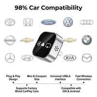 Dongle Bluetooth sans fil CarPlay 4-en-1 avec Android Auto et AirPlay Mirror Link Plug & Play Cartist Série T