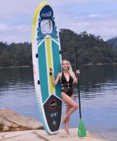 Vente chaude OEM Isup Surfboard Gonflable Surf Sup Board All Round Board avec fenêtre transparente