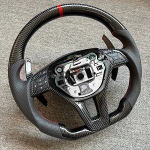 Fibre de carbone pour volant <span class=keywords><strong>AMG</strong></span> pour <span class=keywords><strong>Mercedes</strong></span> Benz W223 W253 W213 W205 W222 W206 W213 E63 <span class=keywords><strong>AMG</strong></span> Volant avec palette de changement de vitesse - Product Image 3