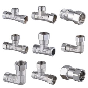 DaringFish Raccord en acier inoxydable G1/2, coudé hexagonal, filetage mâle 1/2 pouce, norme DIN, connecteur de <span class=keywords><strong>tuyau</strong></span> <span class=keywords><strong>d</strong></span>'<span class=keywords><strong>arrosage</strong></span> - Product Image 2