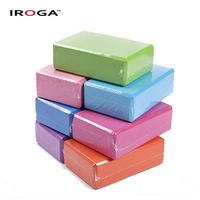 Brique de yoga Iroga Fitness en mousse EVA haute densité, durable, antidérapante, écologique, 3"x6"x9" (120g) pour la pratique du yoga