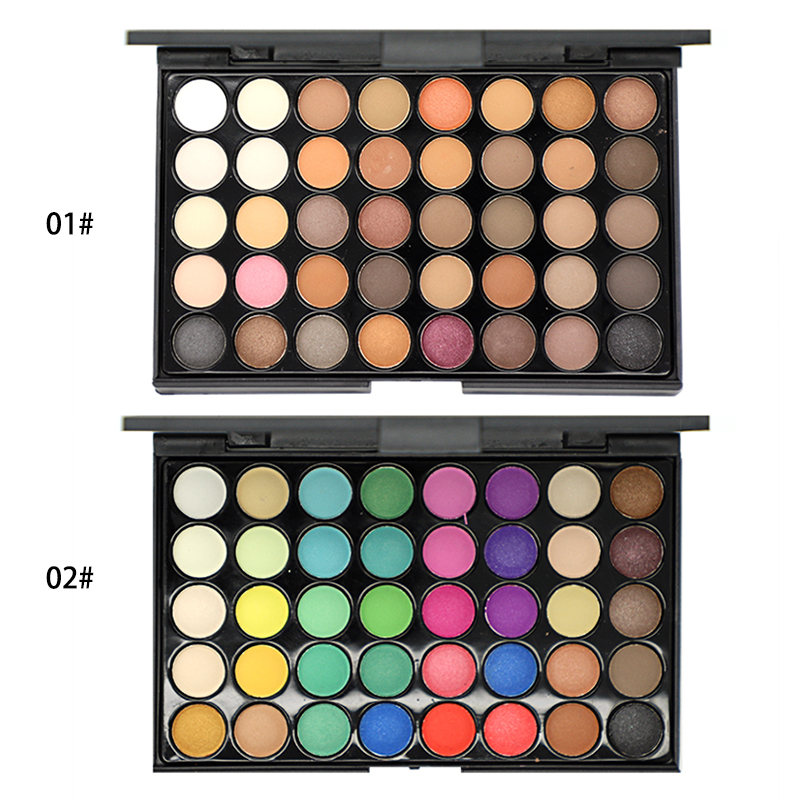 sombras de ojos maquillaje 40 Color Glitter Makeup Eyeshadow Palette High Pigmented Eye Shadow