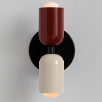 Nouvelle Lampe Murale Double Tête Macaron 2026, Source Lumineuse LED, Matériau Métallique pour Couloir