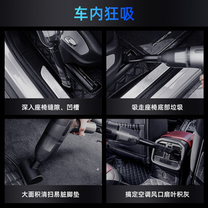 <b>Handheld</b> Mini Cordless Car <b>Vacuum</b> Cleaner 0.3L Battery Powered Portable Dual Use For Car And Home With Multiple Nozzles - Product Image 4