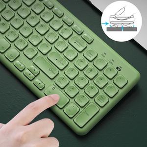 New <strong>Kawaii</strong> 2.4G Wireless Chocolate 101key Teclado Wireless Laptop Green and Pink Gaming <strong>Keyboard</strong> and Mouse Combo - Product Image 4