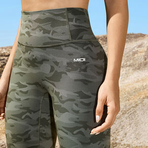 कस्टम छलावरण मुद्रित योग लेगिंग जिम फिटनेस उच्च कमर बट महिलाओं के लिए कैमो स्पोर्ट्स टाइट्स - Product Image 2