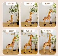 Grande girafe géante en peluche Jouet géant en peluche Simulation d'animaux en peluche Grande girafe en peluche Poupée pour enfants Cadeau