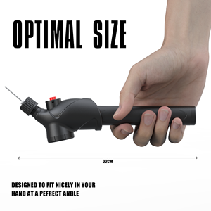 BOMB Bicycle pump with pressure <b>gauge</b> Schrader valve <b>tire</b> pump Lightweight plastic bike pump Manual air pump for bikes - Product Image 3