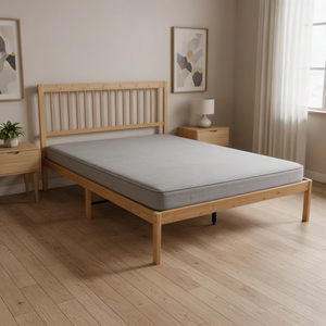 Современная кровать-платформа из массива дерева с низким профилем, экологичная, прочная, с функцией хранения, бамбуковый каркас - Product Image 4