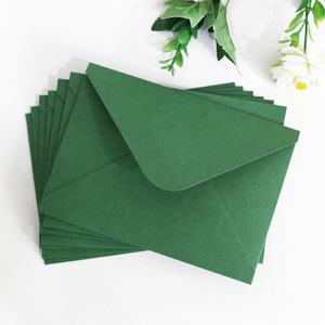 <span class=keywords><strong>Invito</strong></span> Matrimoniale in Carta Verde con <span class=keywords><strong>Design</strong></span> Floreale Rustico e Busta - Product Image 2