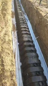 Canal d'infiltration d'<span class=keywords><strong>eau</strong></span> de pluie 1150*800*510mm Tunnels de drainage en plastique PP - Product Image 3