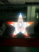 Écran LED couleur pleine 2,5 mm intérieur/extérieur 16:9, mur vidéo triangulaire, affichage numérique OEM SDK, affiche numérique pour centre commercial, animation de texte, IP43
