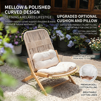 Chaise pliante moderne MEIQI en acier pour extérieur, idéale pour villa, hôtel, salon, jardin, cour, terrasse et détente.