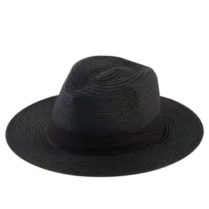 Summer outdoor straw hats sombreros de mujer gorras summer women vintage casual breathable panama straw hats for men