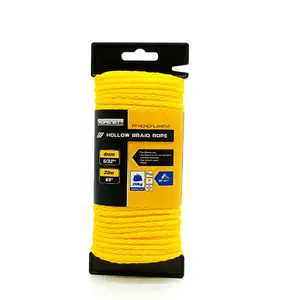 PP Rope Nylon Leichtes hohl geflochtenes Seil Ski seil Ropenet Factory Supply 4mm Kartons Kunden spezifische Spule NO MOQ 20m Pp/Nylon, pp