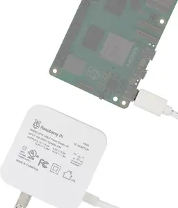 미러 메모리 카드 네트워크가 있는 Raspberry Pi 5 공식 전원 공급 장치 및 공식 보호 케이스 또는 능동 냉각 팬 키트