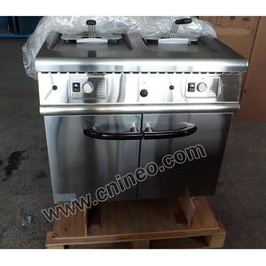 Freidora Industrial de Gas y Eléctrica de Doble Tanque de Acero Inoxidable de 40L para Cocina - Product Image 3