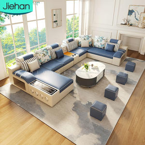 Hot Selling Loungeset Sofa Set Woonkamermeubilair Goede Kwaliteit Fabrieksprijs Eenvoudig Design 7-zits Lederen Sofa's Bank - Product Image 1