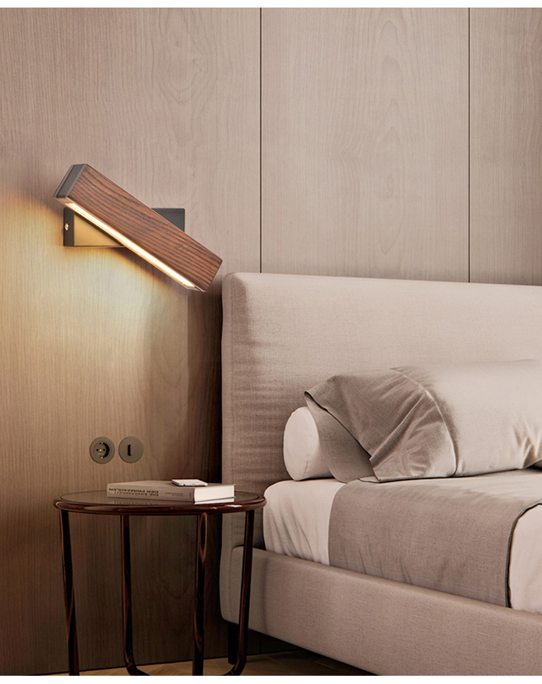 Modern Wall Lights Indoor Lighting Home Room Corridor Decorative Nordic Wooden led Wall Lamp For Bedroom