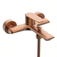 Robinet de baignoire moderne Maestro Spectrum en laiton poli avec valve en céramique Weixin, jets/massage/douche douce pour hôtels de luxe et usage commercial