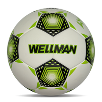 WELLMAN Taille 5 Ballon de football professionnel léger, écologique, durable, thermocollé en PU, cousu à la machine, logo personnalisé, couleur personnalisée