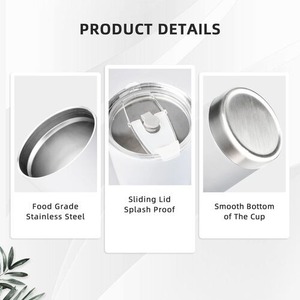 Logo personnalisé Gobelet à café en acier inoxydable de 20oz, tasse thermos isolée sous vide étanche - Product Image 4