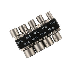 Juego de llaves de vaso hexagonales no magnéticas de 5-13 mm de venta directa de fábrica, 9/14 piezas, con varilla de extensión estriada, destornillador OEM personalizable incluido - Product Image 2