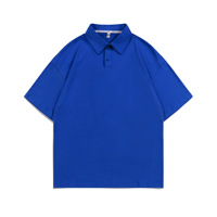 Usine de vêtements, polos basiques en jersey de coton et polyester, couleur unie, sans motif, logo personnalisé, polos oversize unisexes