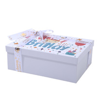 Boîtes cadeaux pliables portables haut de gamme pour enfants, emballages pour cadeaux d'anniversaire