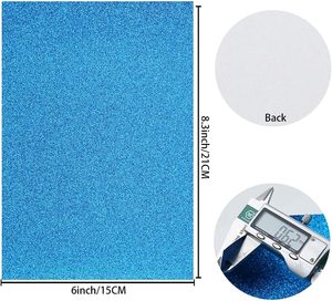 One Roll Sparkle Glitter Surface Solid Leather Fabric Sheets <strong>Large</strong> Size for Leather Earrings <strong>Bows</strong> Wallets DIY Project - Product Image 5