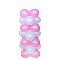 Accessoires pour ballons : tige en cristal, boucle et base pour colonne de ballons pour décoration de fête
