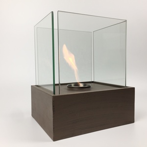 Bongo Classic Decorative Square Iron Metal Box Bio Ethanol Table Top <strong>Fireplace</strong> <strong>Screen</strong> - Product Image 2