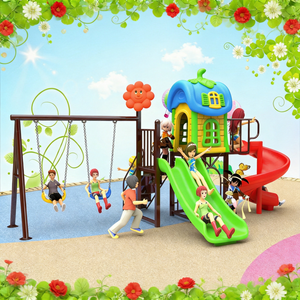 Tobogán Familiar para Niños, Columpio de Plástico, Columpios Ajustables, Tobogán para Exteriores, Juego de Jardín, Casa de Juegos para Niños - Product Image 5