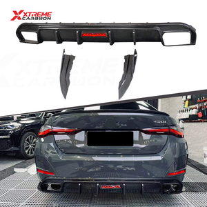 Diffusore Posteriore in Fibra di Carbonio XTREME con Luce Freno LED per <span class=keywords><strong>BMW</strong></span> <span class=keywords><strong>G22</strong></span> G26 420i 430i M440i - Product Image 1