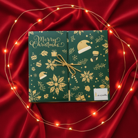 Coffret Cadeau Bébé Luxe Magnétique Calendrier de l'Avent Rigide 24 Jours avec Tiroirs en Matériaux Recyclés, Lamination Brillante et UV